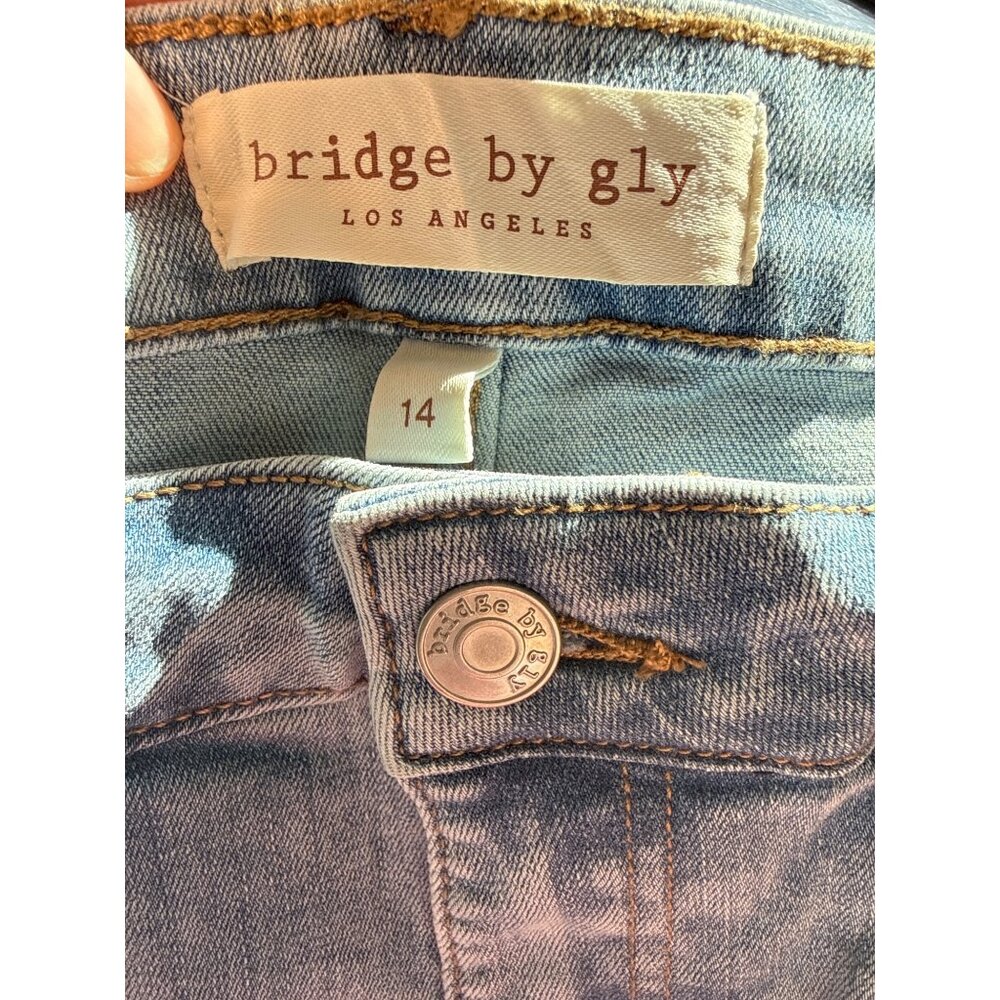 Bridge By Gly High-Rise Easy Flare Womens Jeans Size 14 - Picture 9 of 11